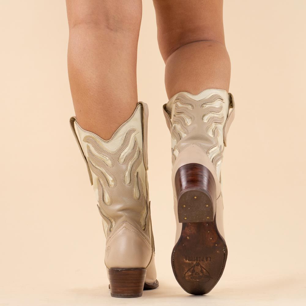 La Pintura cowboylaars Flames Beige