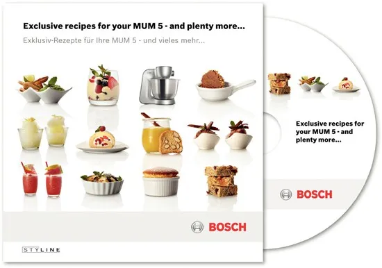 Bosch Styline MUM54251 - Køkkenmaskine - 900 W - hvid/sølv