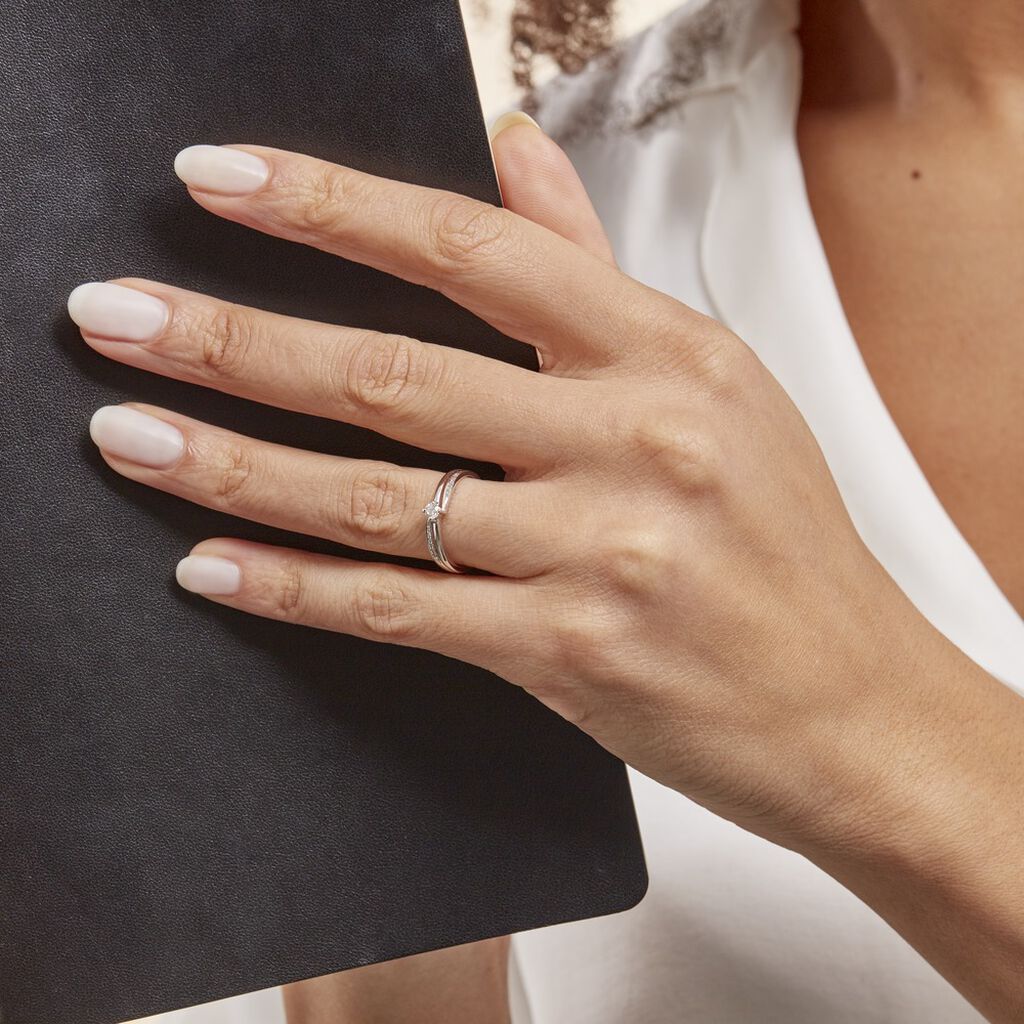Bague Selene Or Blanc Diamant