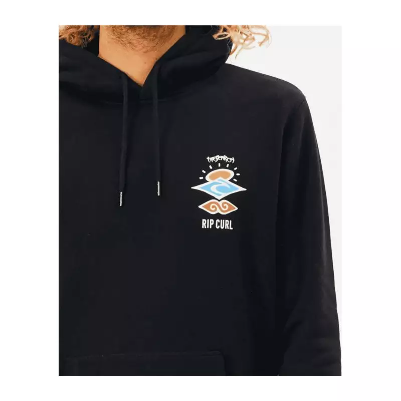 Sweat RIPCURL Search Icon Hood Black 2XL