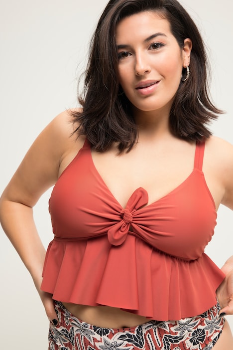 Bikini-Top, Softcups, Zierschleife, Volant