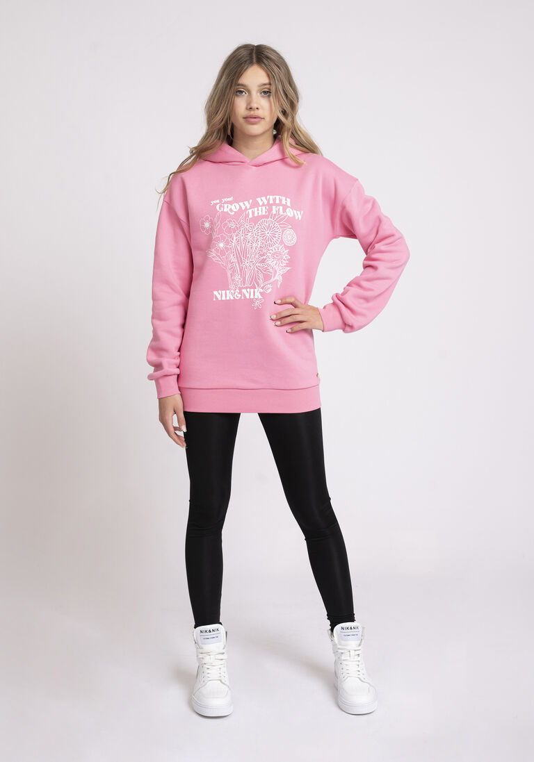 NIK & NIK roze nik & nik trui the flow hoodie