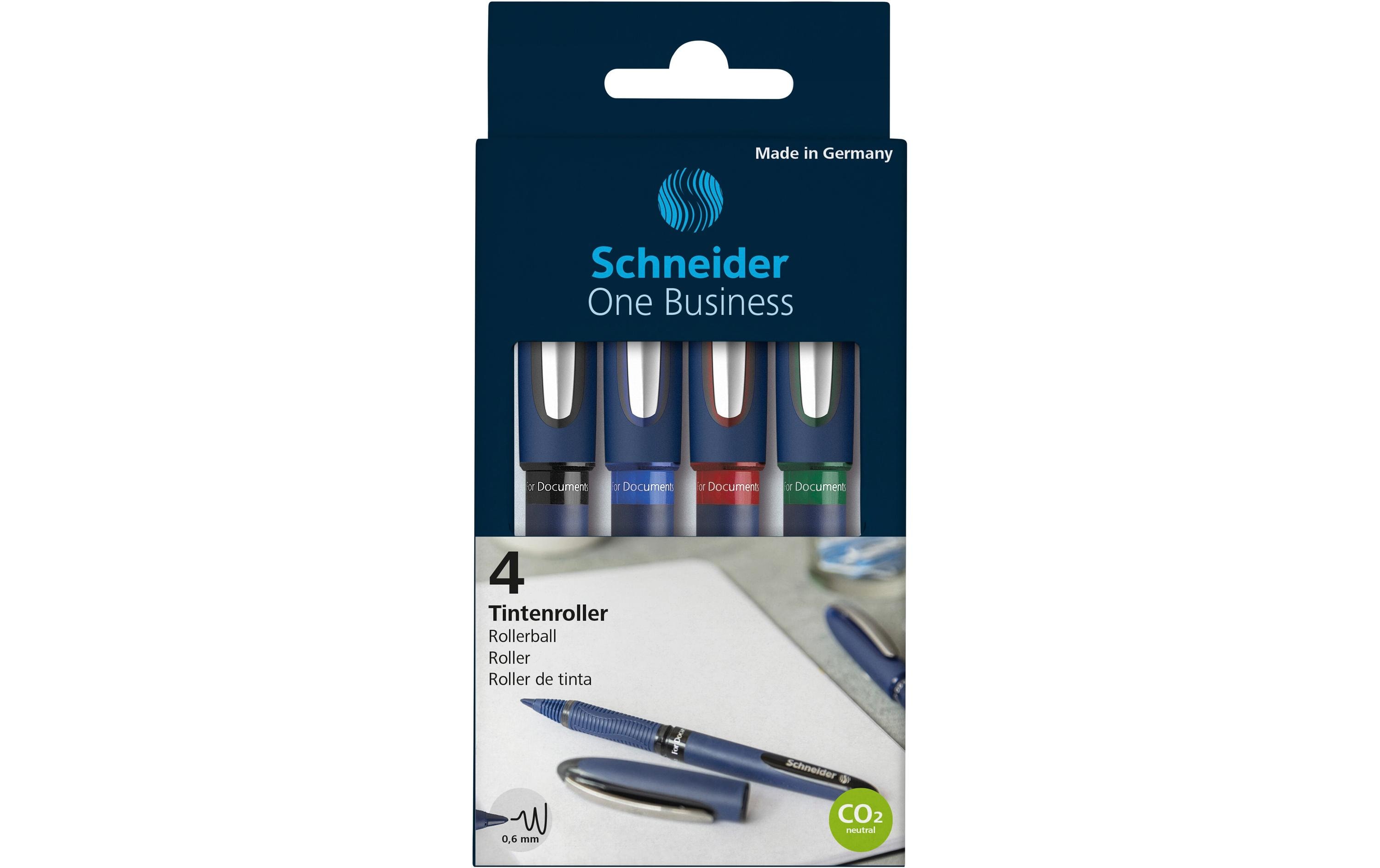 Rollerball One Business 4er SetTintenroller, 4 Stück