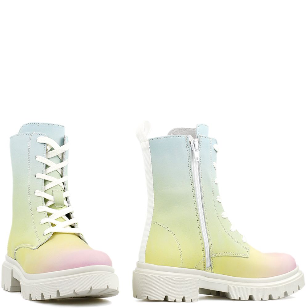 La Pintura Granada Chunky Boots Rainbow