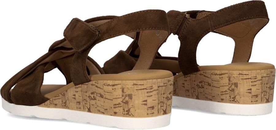 Gabor 761 Sandalen Met Sleehak Dames Bruin