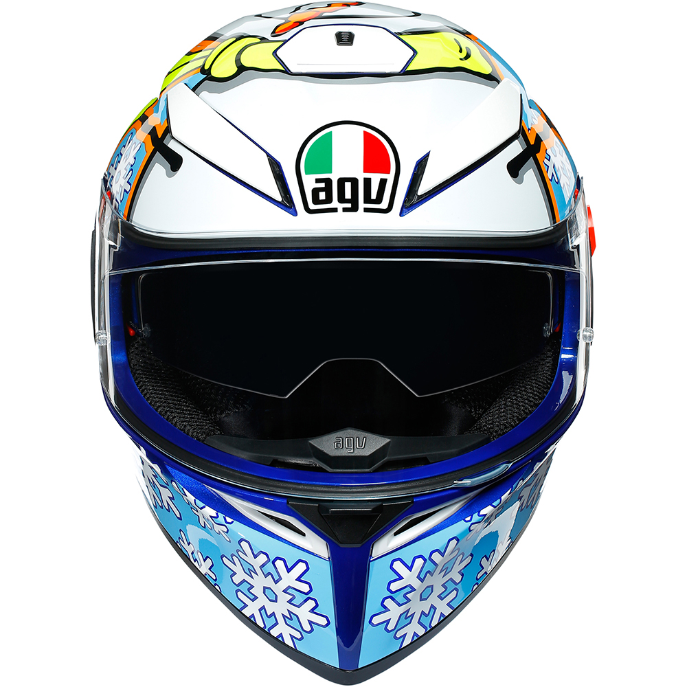 AGV - Casque K3 SV Rossi Winter Test 2016 Bleu / Blanc / Jaune