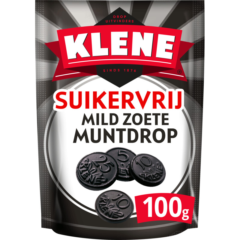 Klene Suikervrij mild zoete muntdrop