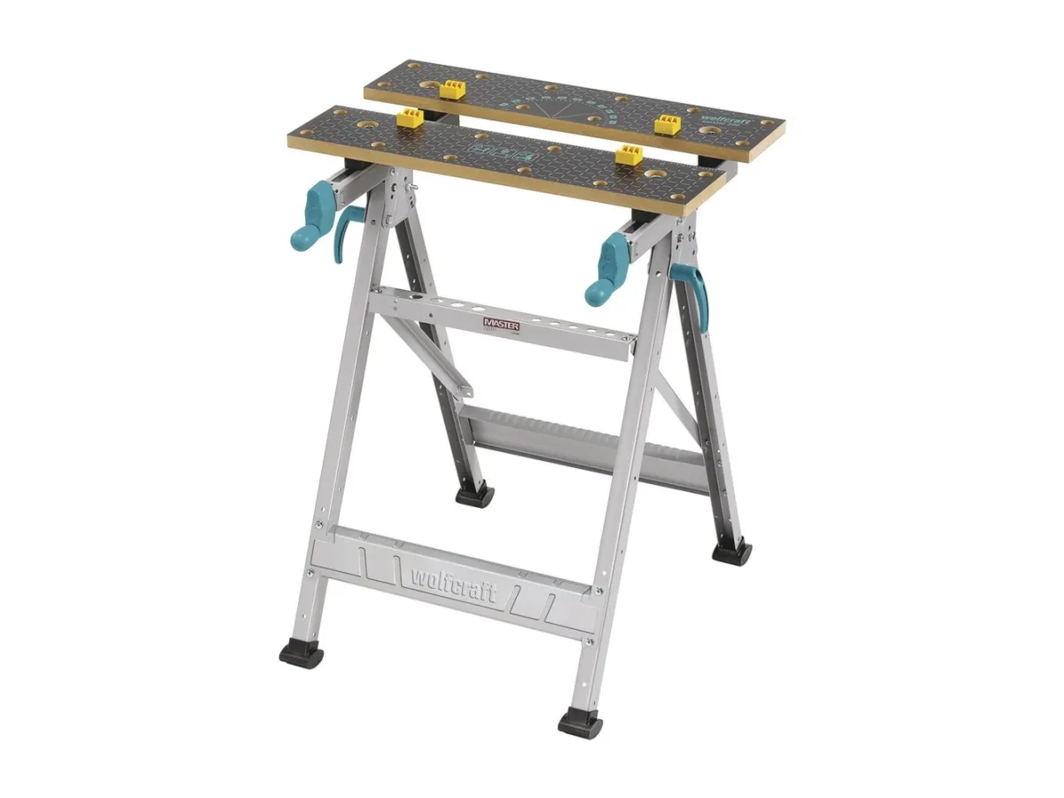 wolfcraft GmbH MASTER 200, Savbuk arbejdsbord, MDF, Aluminium, Sort, 180 kg, 14,5 cm, 36,5 cm