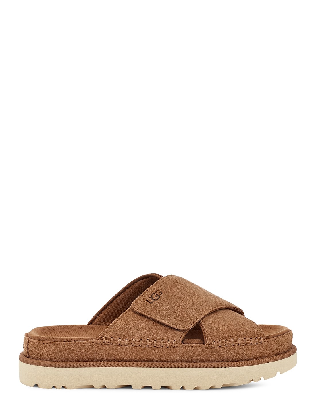 ugg Mules Goldenstar Cross Slide Chesnut Daim