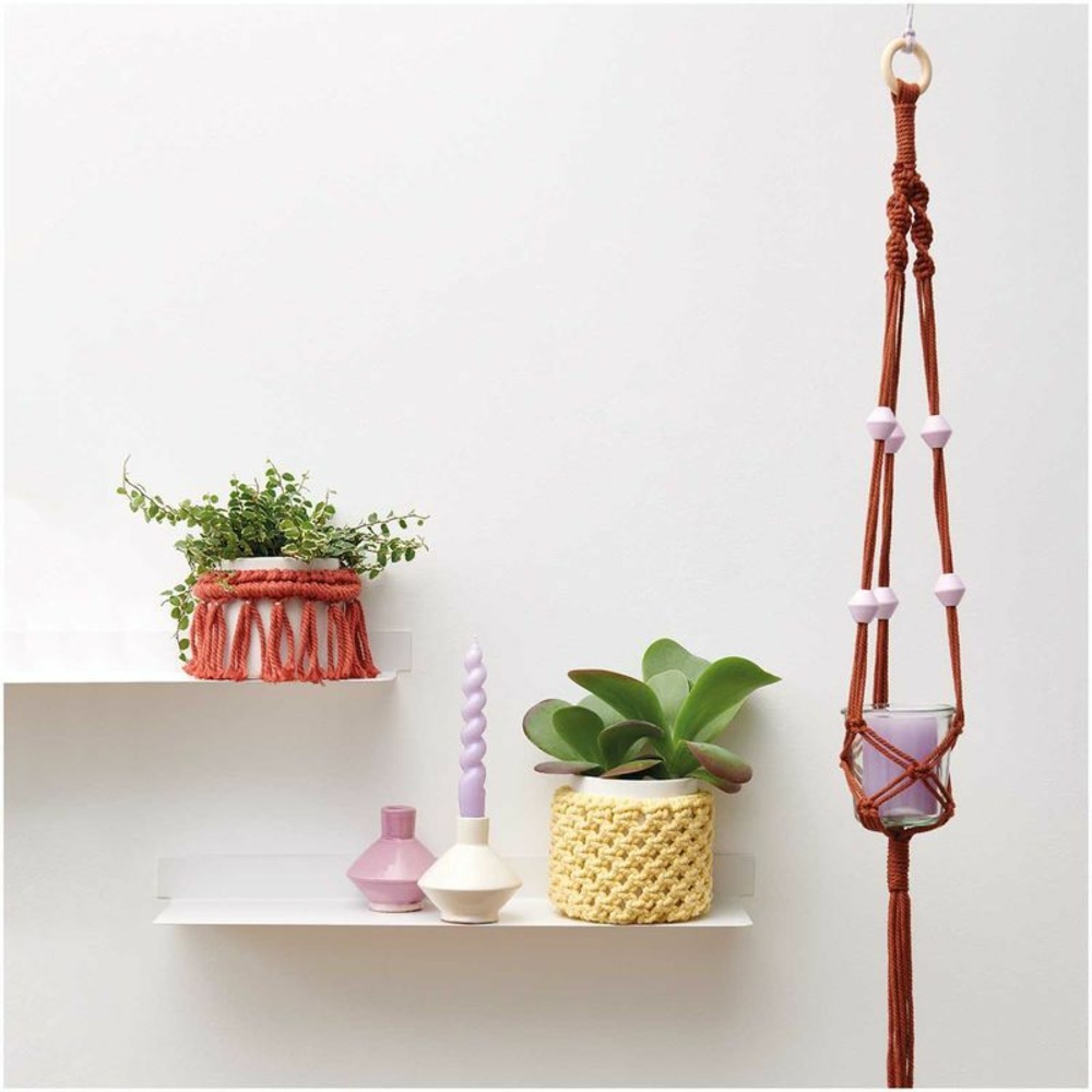 4 perles toupies pour macramé - bois lilas - 30 mm