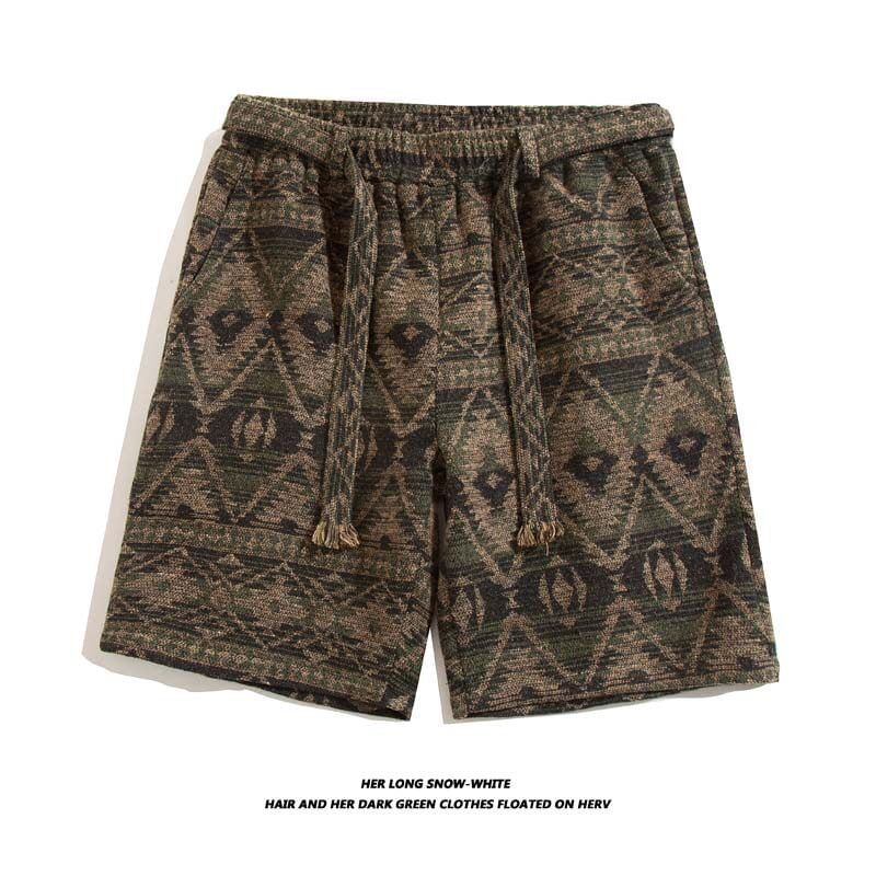 FORSETI - Shorts met trekkoord en print