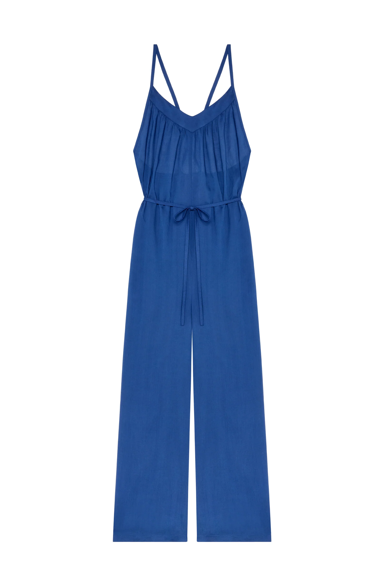 vera Combinaison pantalon large bleue Bleu