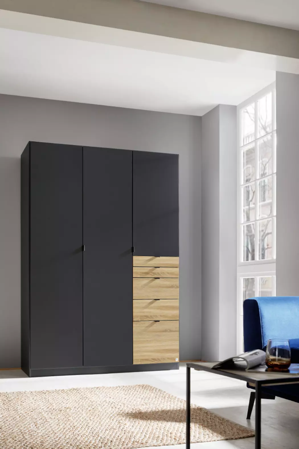 Kleiderschrank Ontario 136 x 197 cm