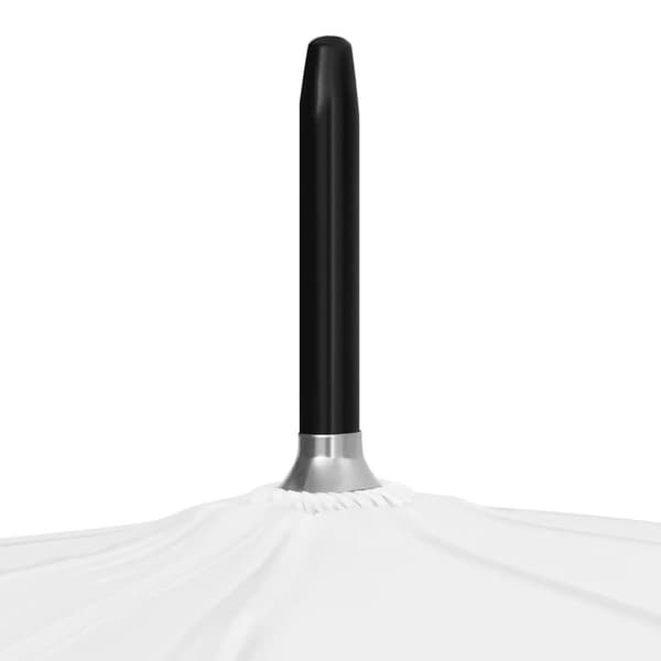 vidaXL Paraply hvit 130 cm