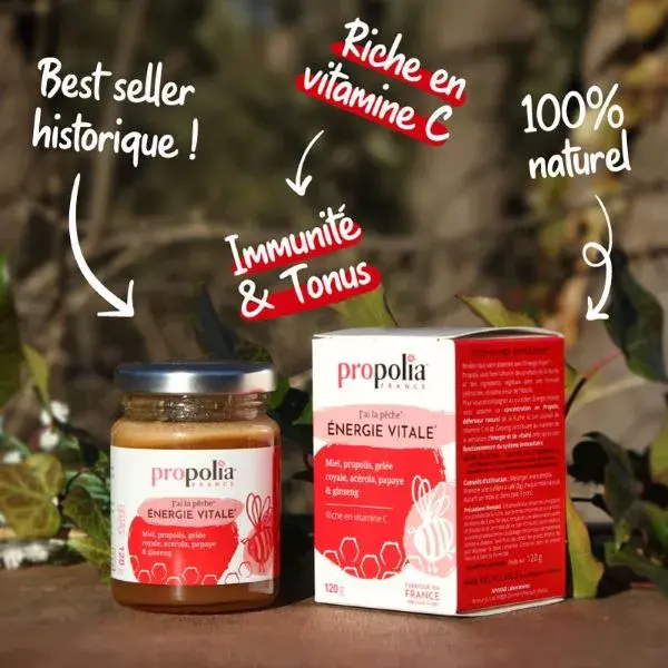 Propolia Vital Energy - Tratamento de 45 dias - Pacote com 3 sachês de 120g