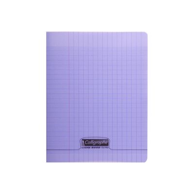 Calligraphe 8000 - Cahier polypro 17 x 22 cm - 96 pages - grands carreaux (Seyes) - violet