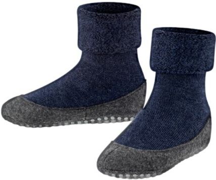 Falke Kinderslippers Cosyshoe - Antislip Merinowol - Rood, Grijs, Blauw, Donkerblauw