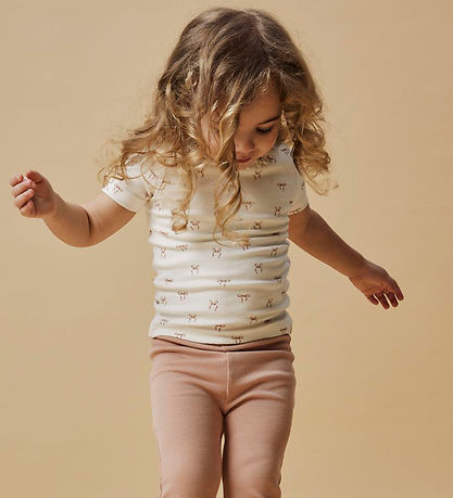 Lil Atelier T-Shirt - NmfGavo Esi - Coconut Milk