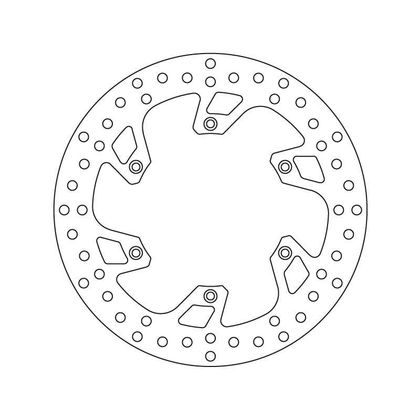 Disque de frein Rond Brembo fixe