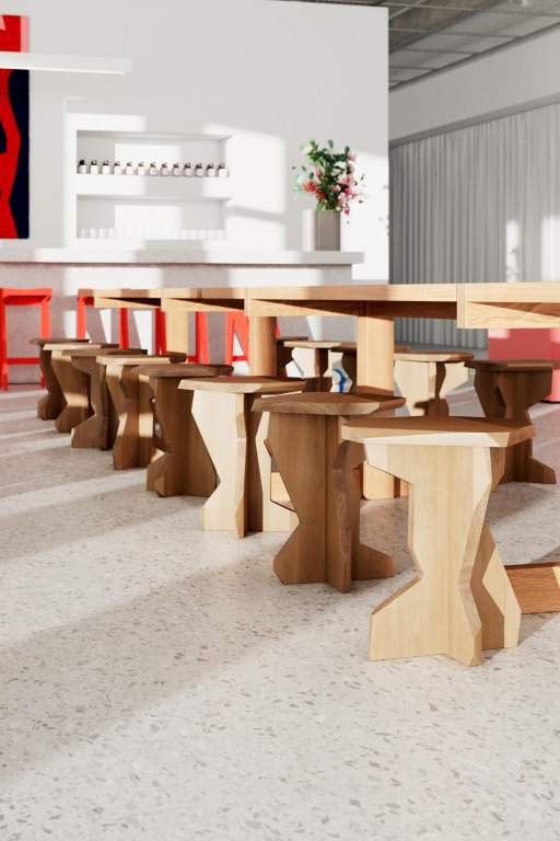 Objekte unserer Tage Fels bijzettafel waxed eiken