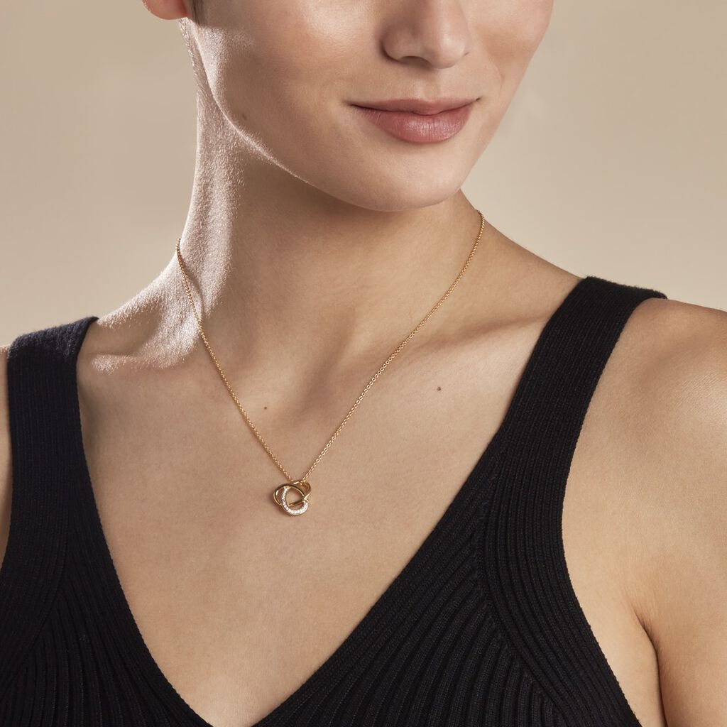 Collier Plaqué Or Henia Oxydes De Zirconium
