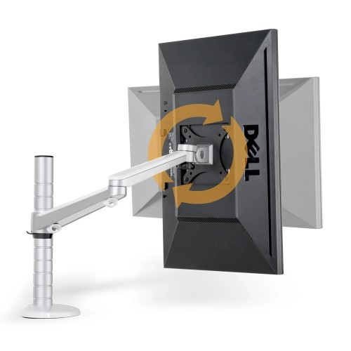 (18-42cm) Schwenkbare Aluminium Monitor Tischhalterung Arm 17