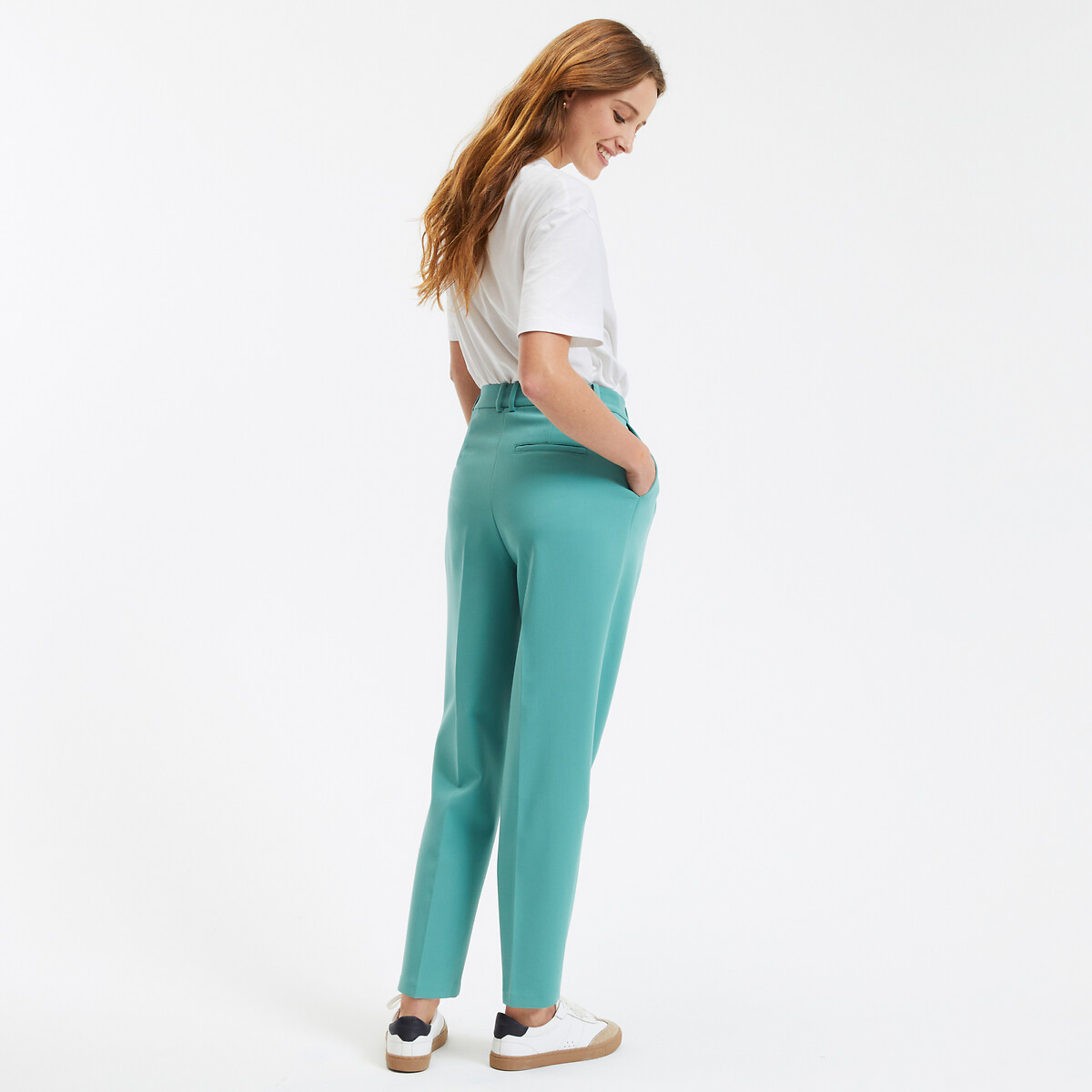 COLEÇÕES LA REDOUTE<br>Calças 7/8 com pregas