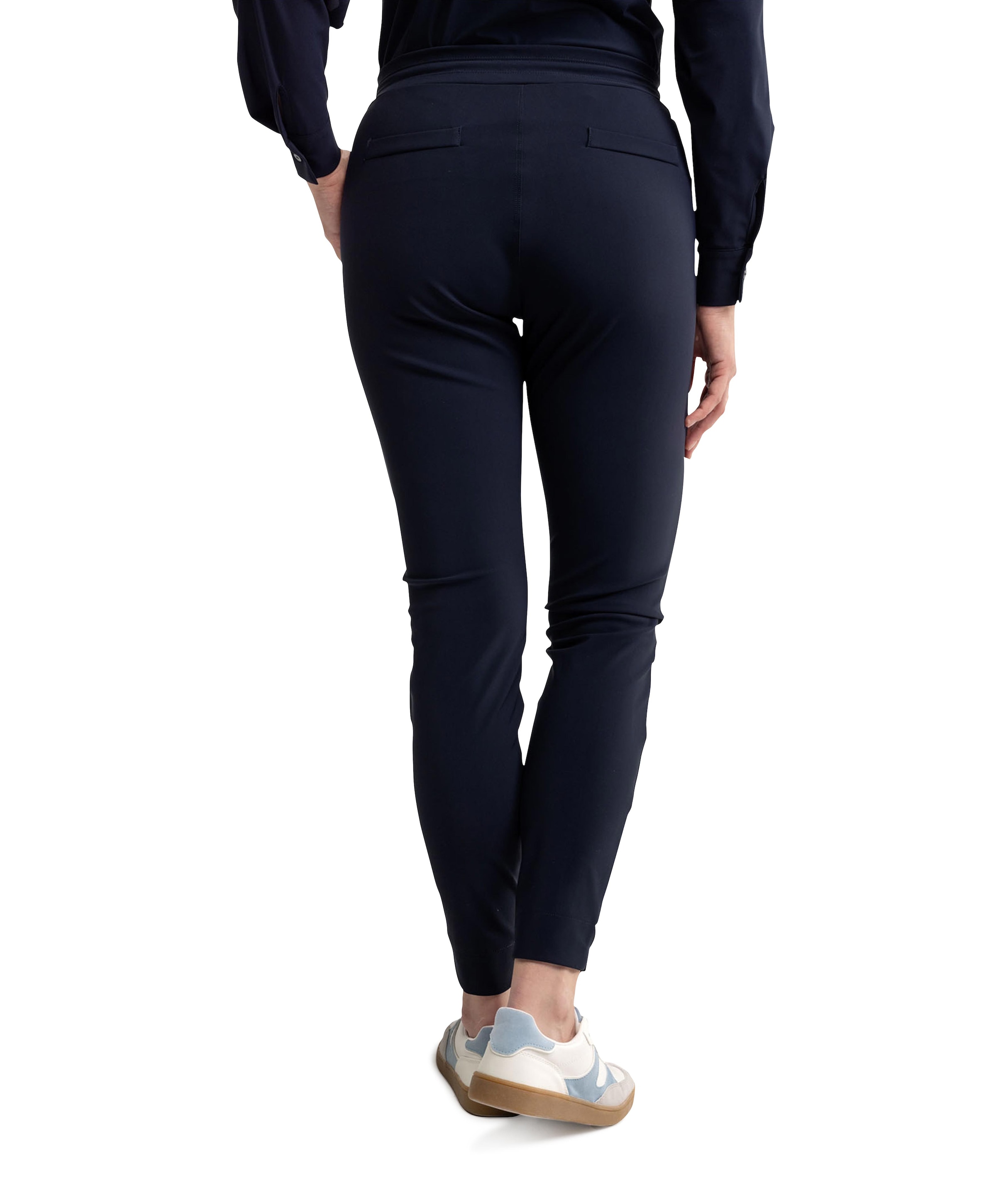 Studio Anneloes Downstairs bonded trousers blauw