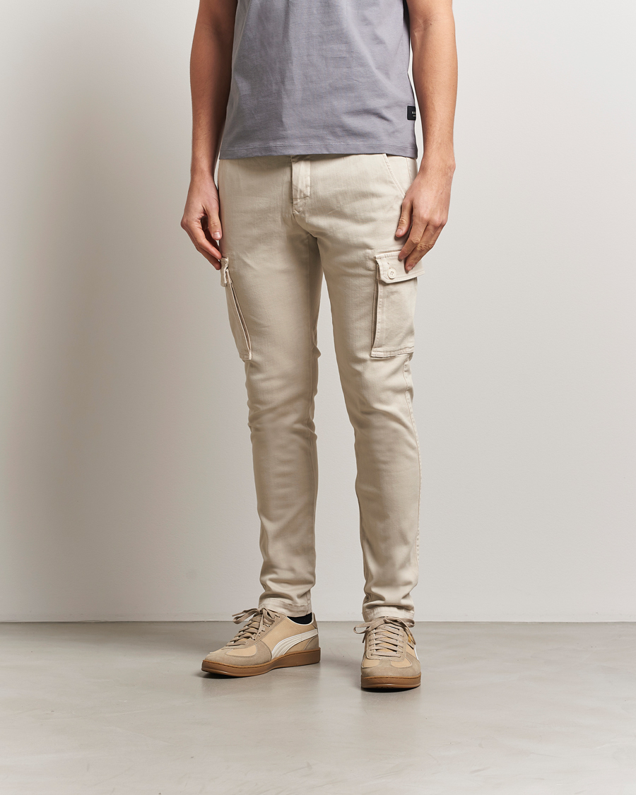 Replay Jaan Hyperflex Cargo Pants Alabster