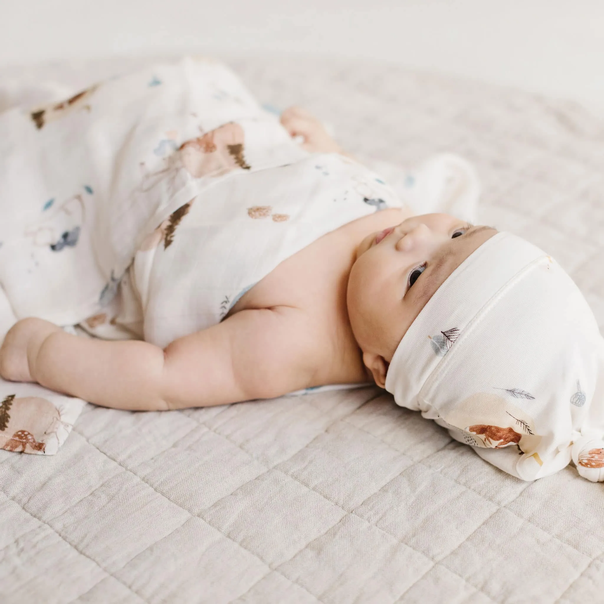 Loulou Lollipop Couverture Mousseline Bambou - Cozy Forest
