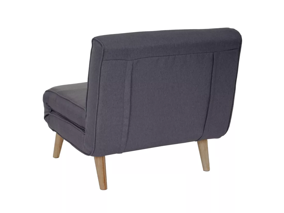Canapé-lit fauteuil de couchage tissu grise 75 x 70 x 77 cm 04_0003094