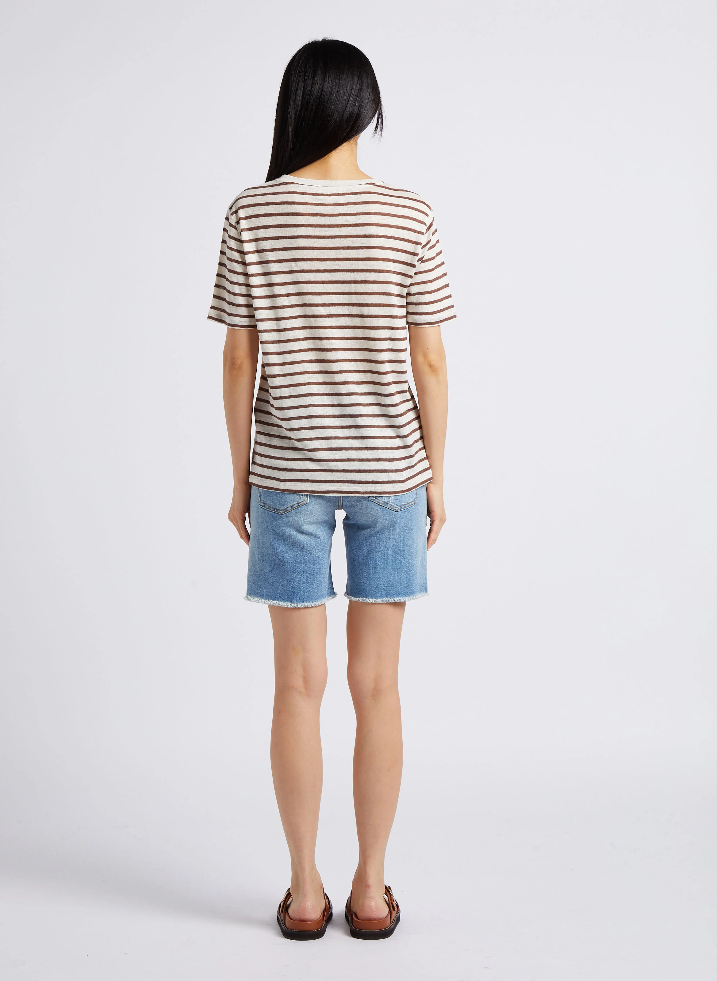 MAX - Short droit en coton | Bleu