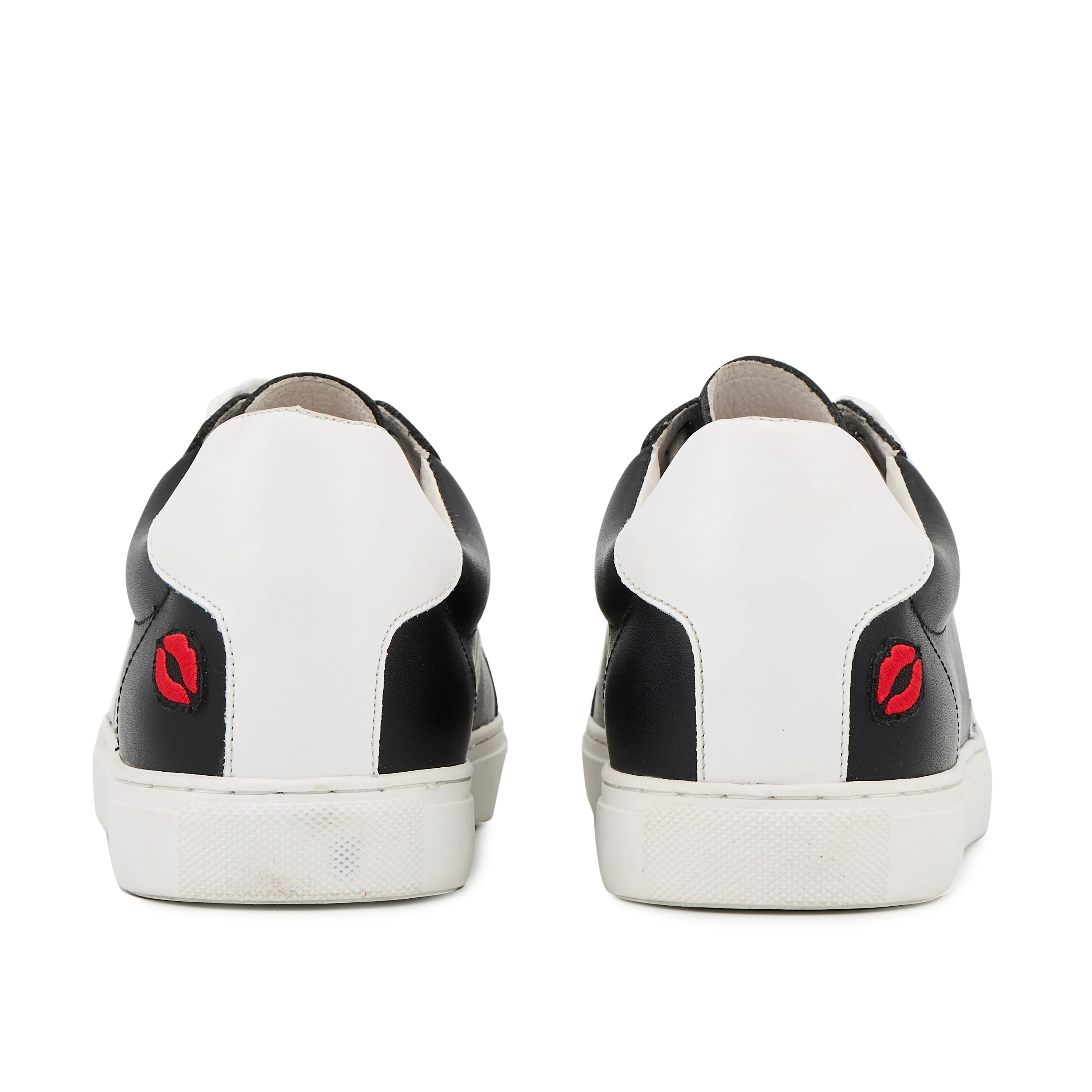 SIMONE COLLEGE - Sneakers en cuir | Noir
