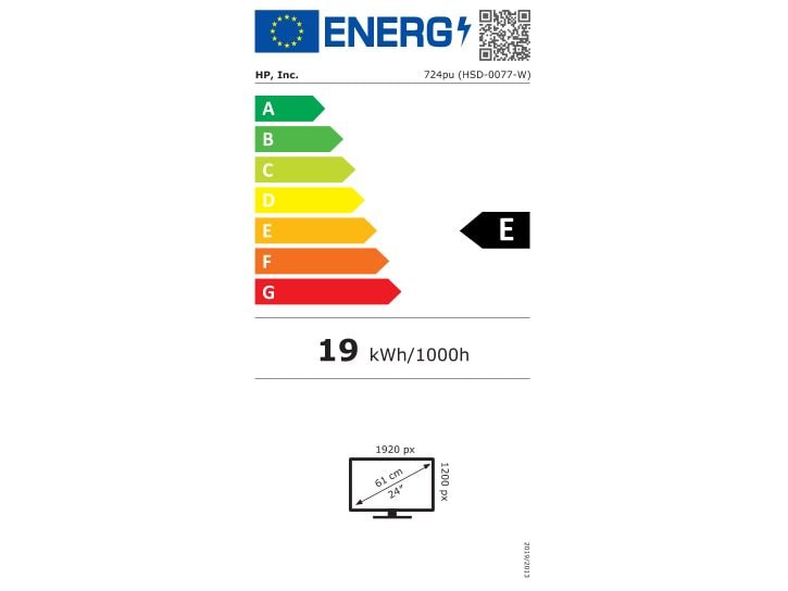 HP Monitor 724pu Hochauflösender 24