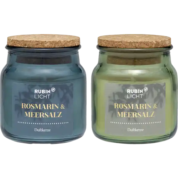 1-Docht Duftglas Rosmarin & Meersalz