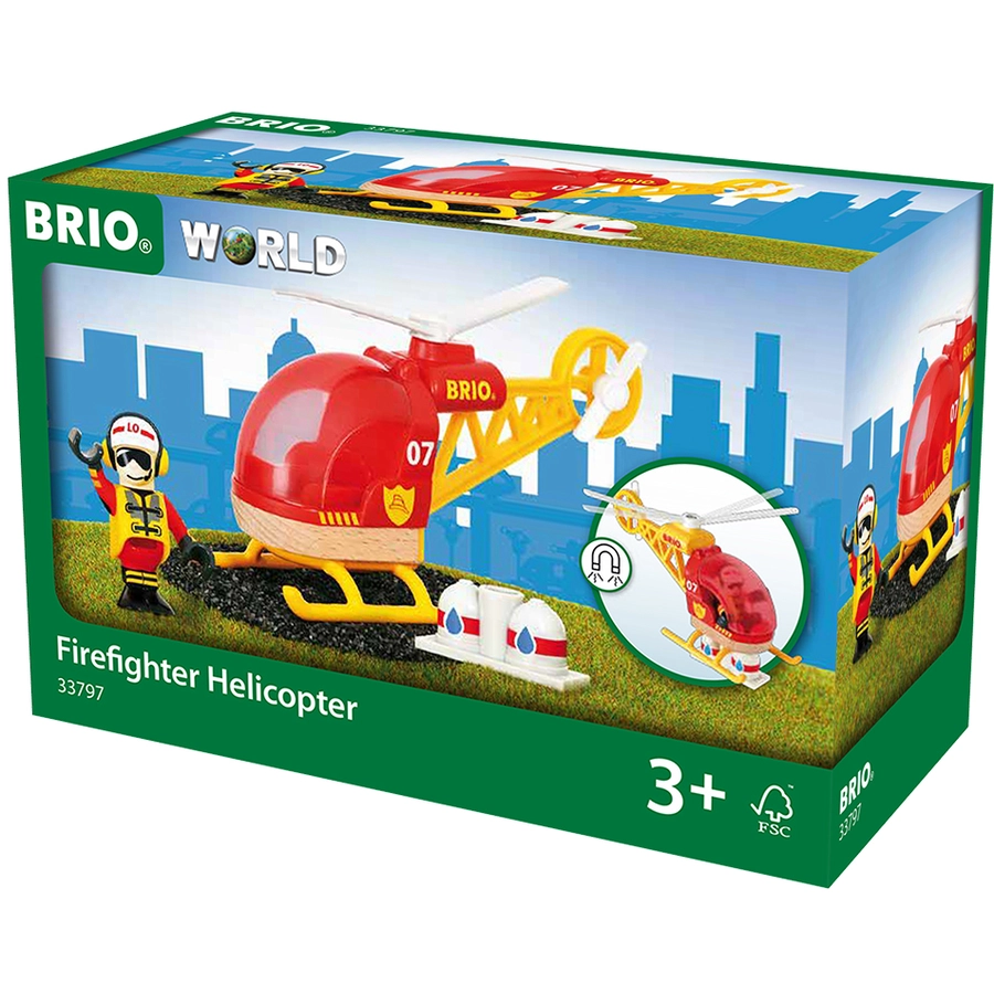 BRIO® WORLD Feuerwehr-Hubschrauber 33797
