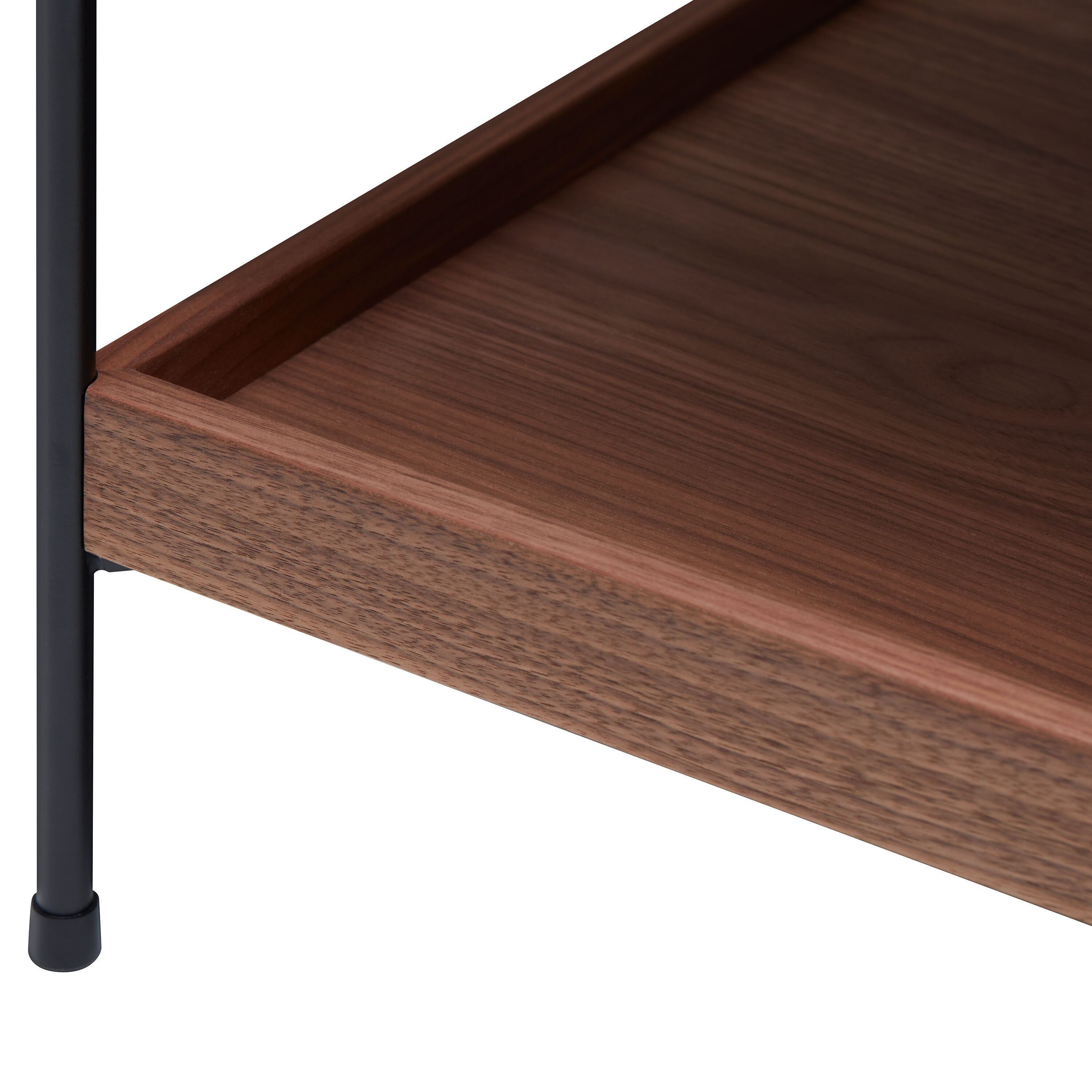 MALA Beistelltisch - Nussbaum / B: 40.0 cm x T: 40.0 cm x H: 48.0 cm