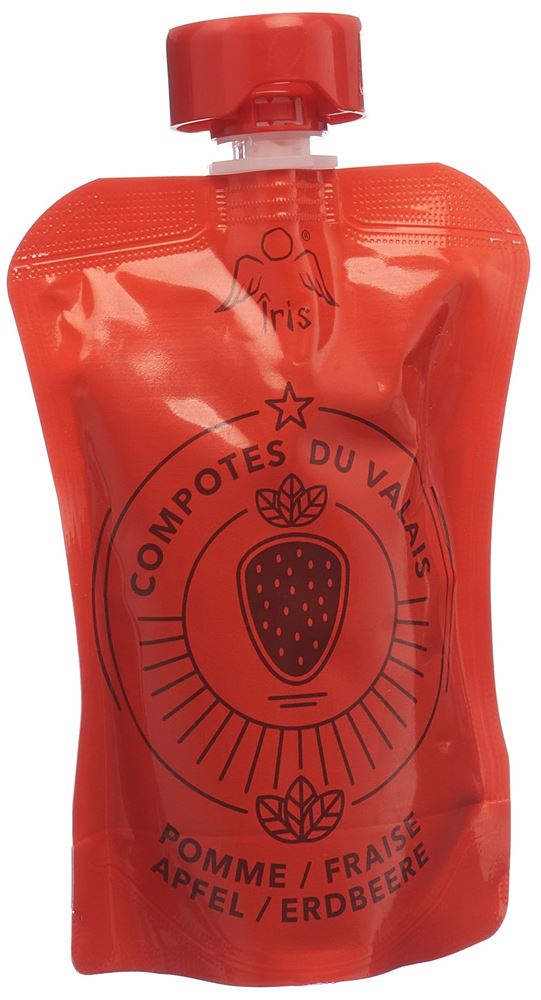 IRIS Kompott<br>100 g, Beutel, Apfel-Erdbeere