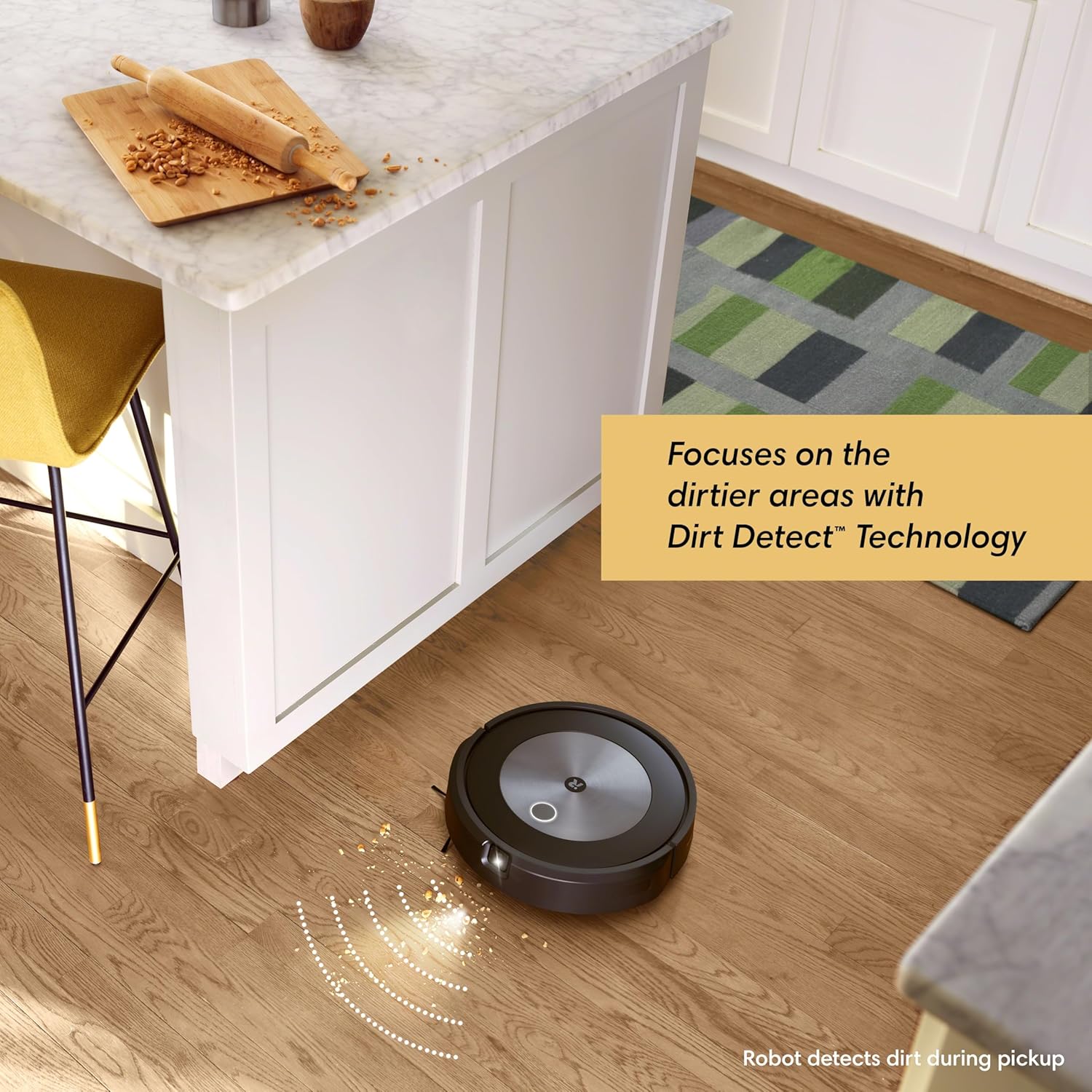 iRobot Roomba j7 (j7156) WLAN-fähiger Saugroboter mit Objekterkennung und -vermeidung, Kartierung, 3-Stufen-Reinigung, gezielte Raum- oder Bereichsreinigung, Sprachassistent kompatibel Farbe: Espresso