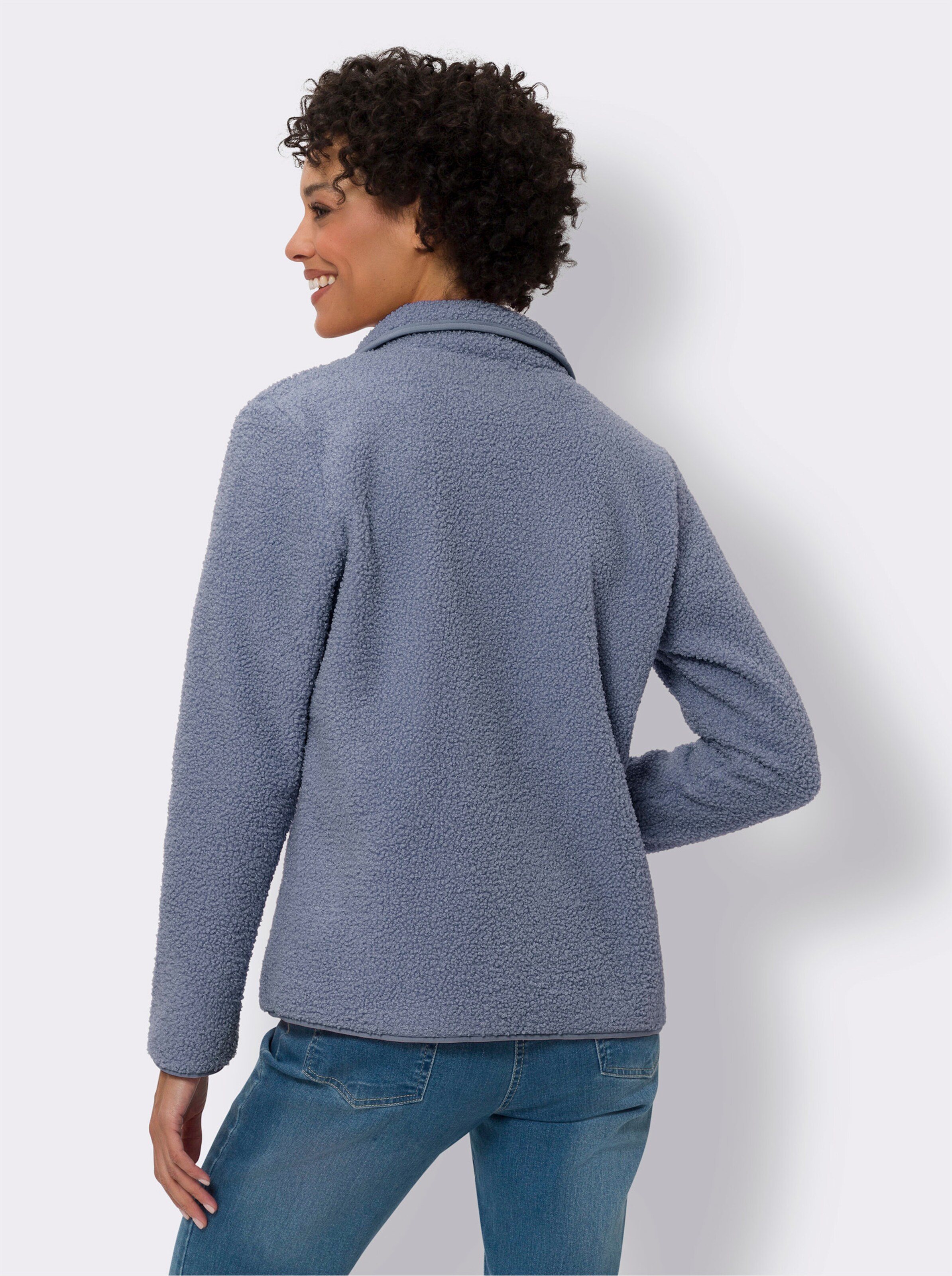 Freizeitjacke aus Teddyfleece mit Fleece-Innenseite