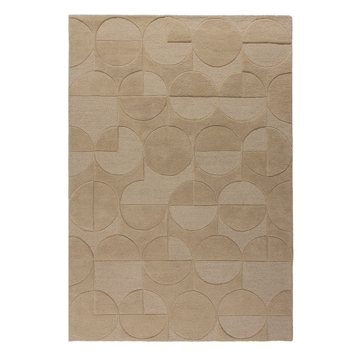 Modern vloerkleed - Mozo Gigi Beige/Creme | Speels!