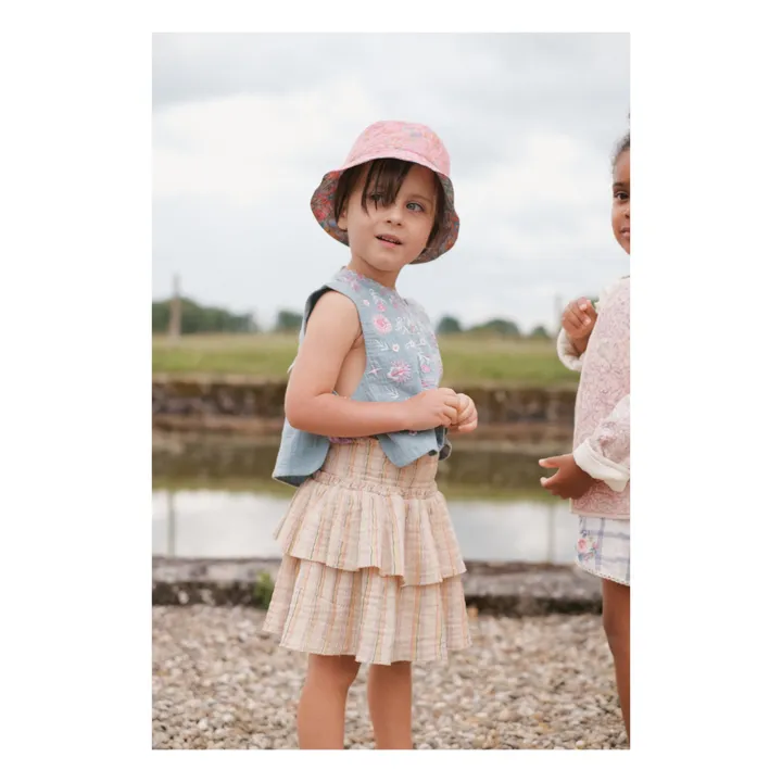 Louise Misha Jupe Roumia Rayée | Beige