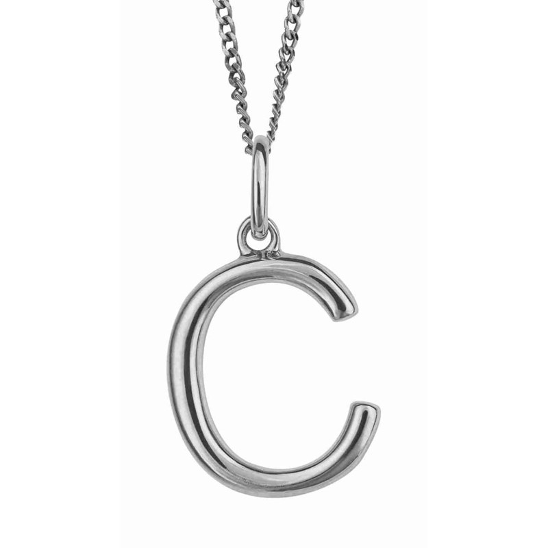 Collier lettre C en argent 925