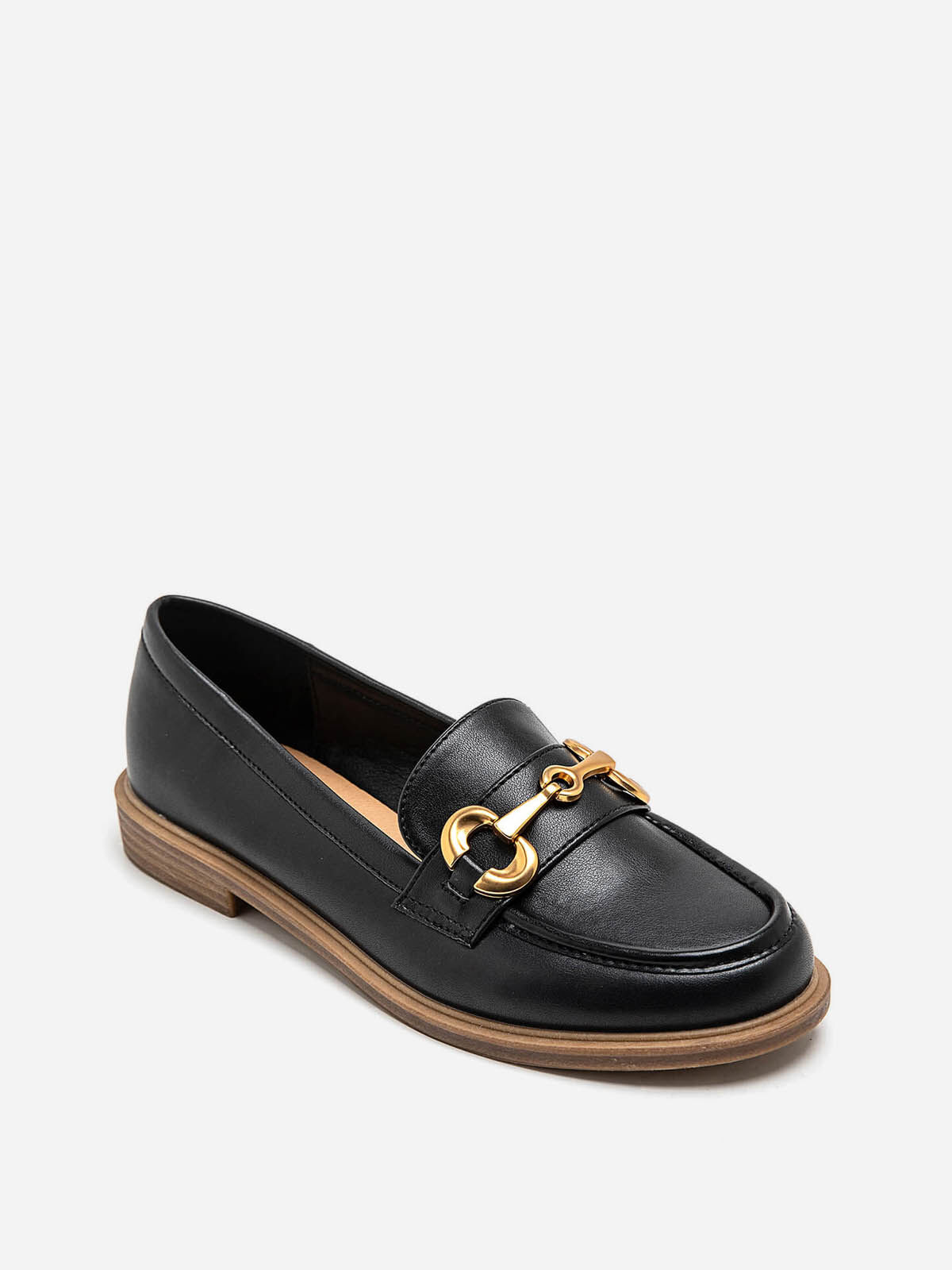 Mocassins classiques à mors doré- Noir