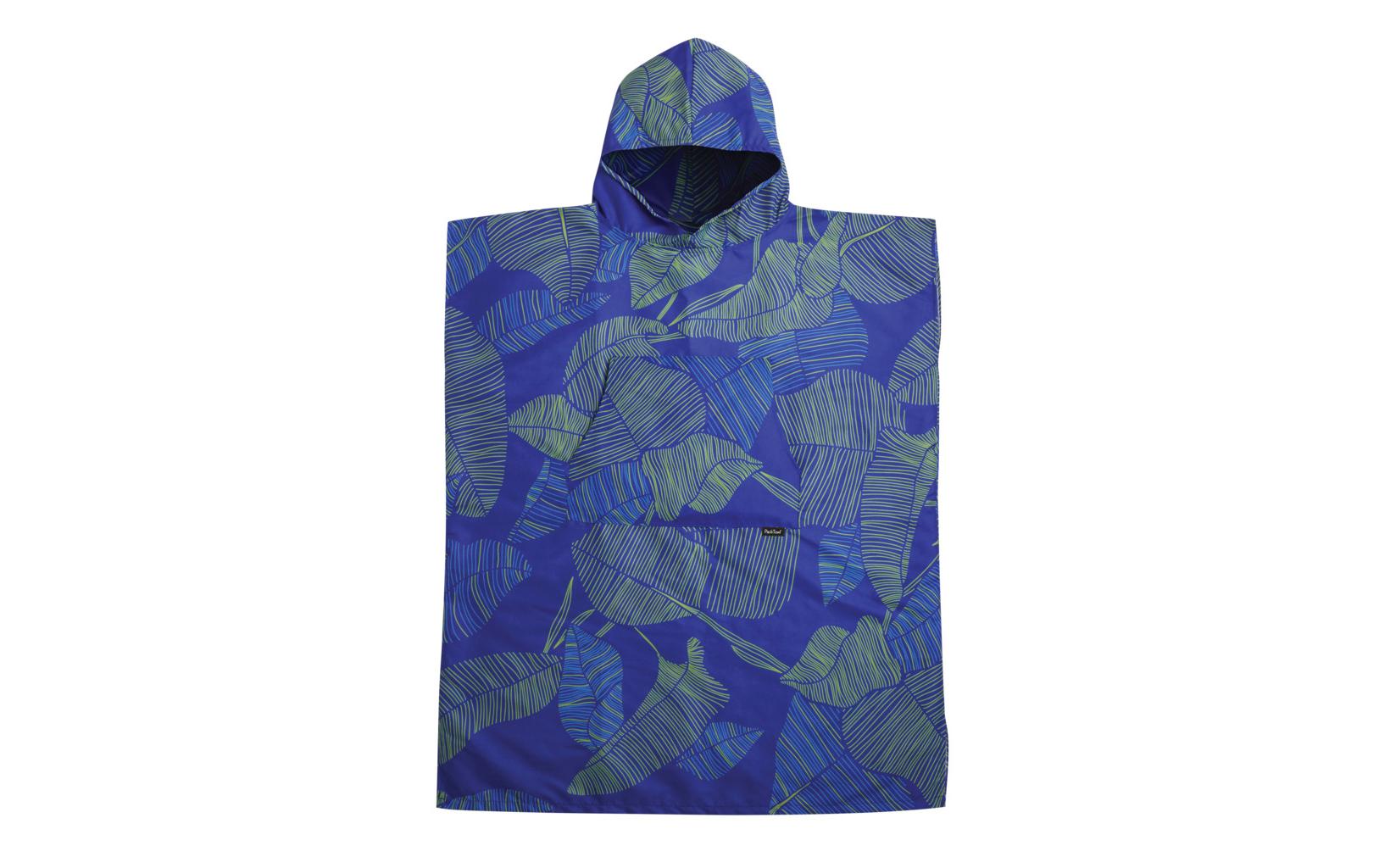 Poncho L/XL, Blau/Grau, 142 cm x 97 cmUmzieh-Poncho