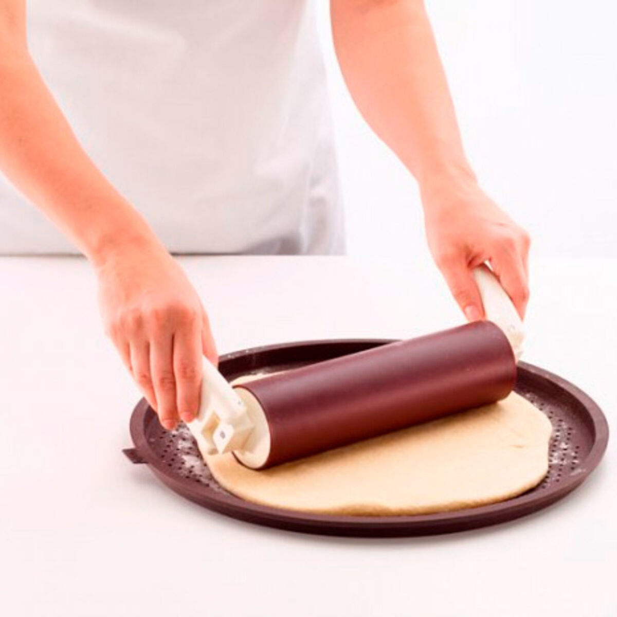 Pizzamatte Rund med hull