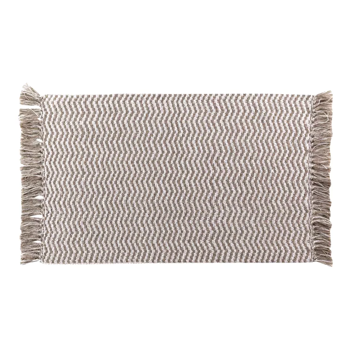 Tapis de salon coton (50 x 80 cm) Alessia Taupe