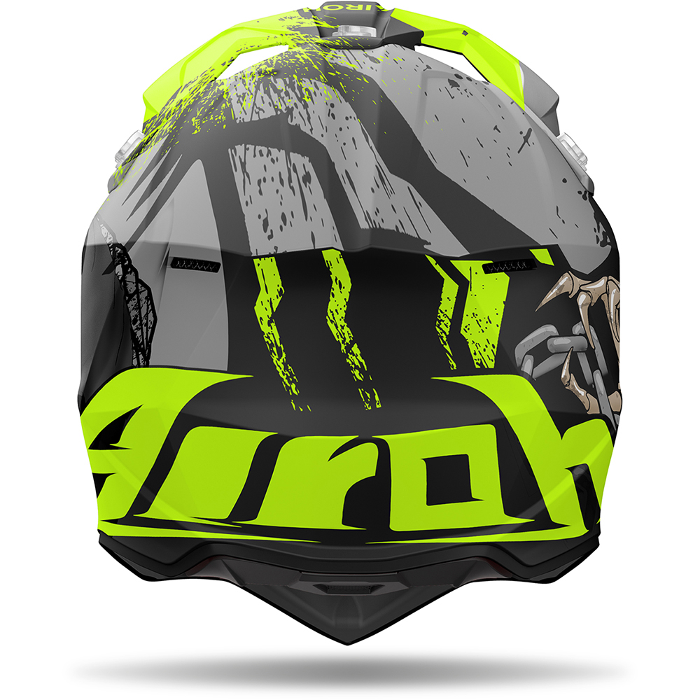 Airoh - Casque Wraaap Darkness Noir Mat / Vert fluo