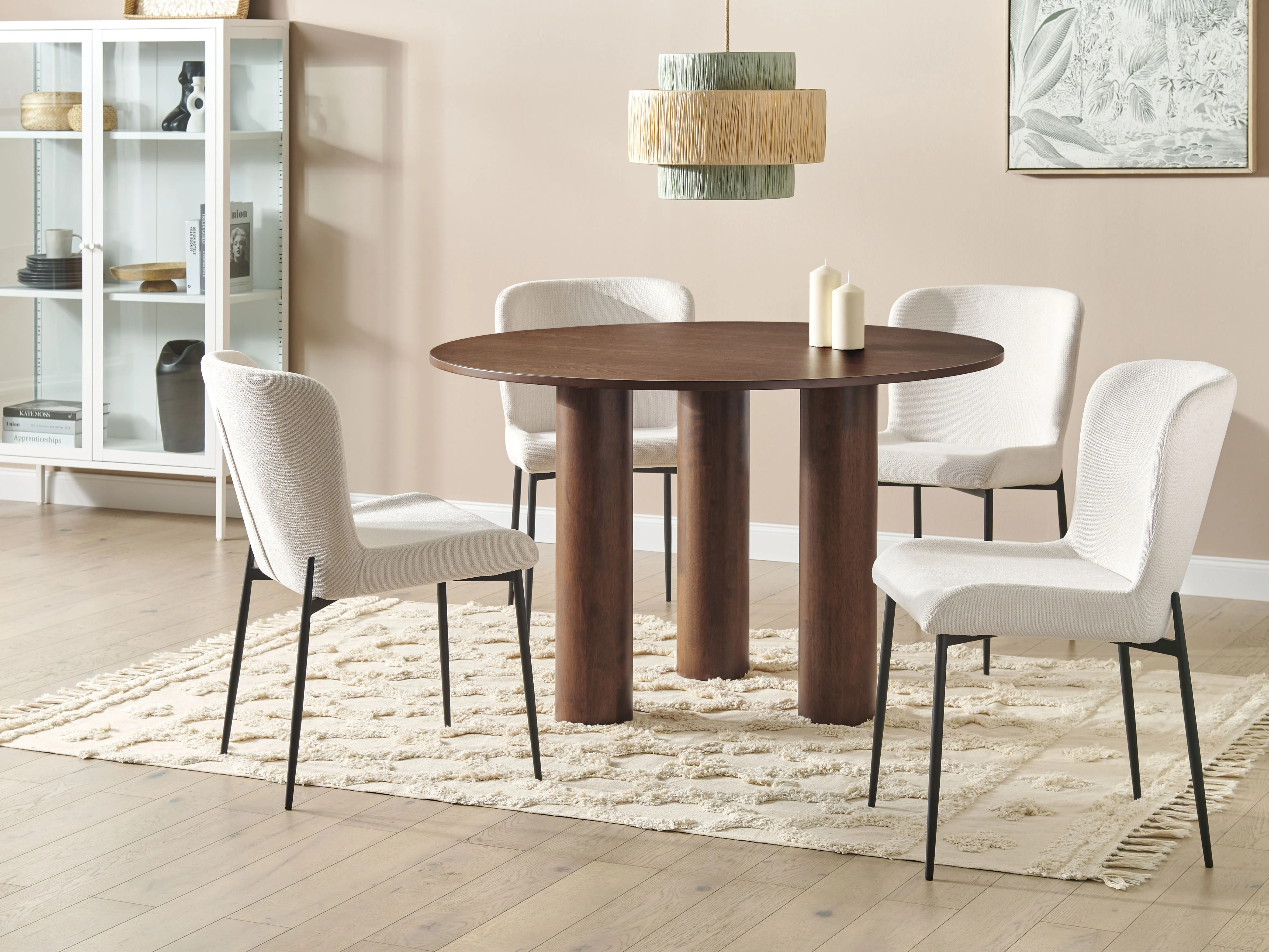 Eettafel ORIN Donker essenhout 120 cm 120 cm