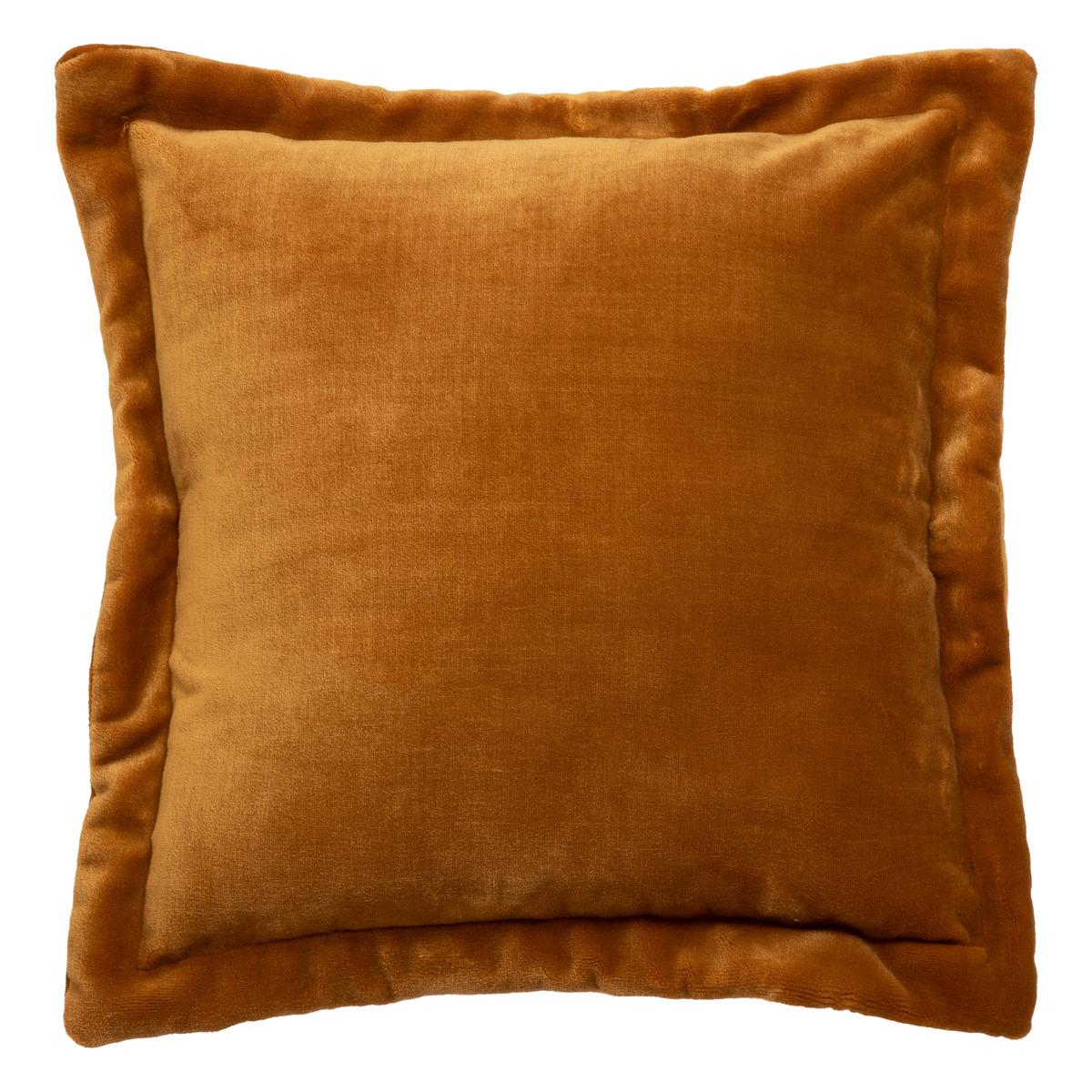 COUSSIN FLANELLE CUDDLY MOUTARDE 53X53CM